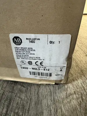 ALLEN BRADLEY 140U-N6L3-E12 / 140UN6L3E12 + 140U-NRP3-E12 Rate Plug (BIN1.2.3)
