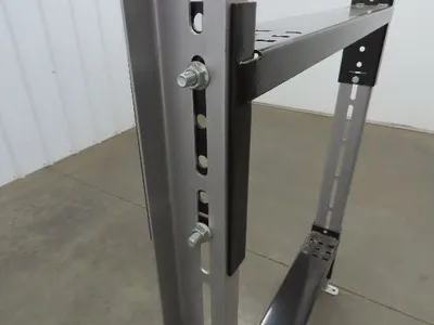 30" Wide Incline Conveyor Leg Floor Support 20-54" Adj Height Gray Heavy Duty