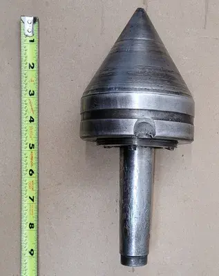 BULL NOSE LIVE CENTER, 4MT MORSE TAPER, 9IN OAL
