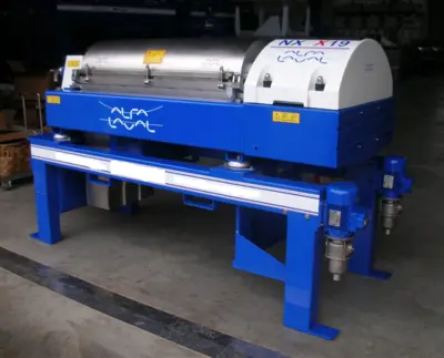 Alfa-Laval X19 tricanter centrifuge olive oil plant.