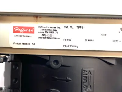 Used Hoffman Side-Mount Filter Fan 115VAC Electronic Component Fans Michigan US | Maverick Industrial Sales #1394266