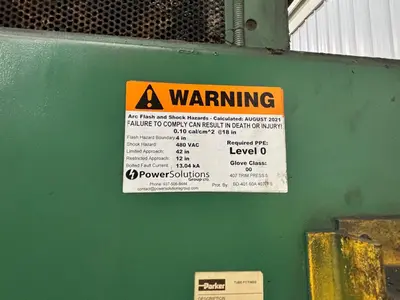 120 TON CLEARING-NIAGARA (NEW 1999) MODEL #E-110 OBS GAP FRAME PRESS, 6" STROKE: STOCK #20010