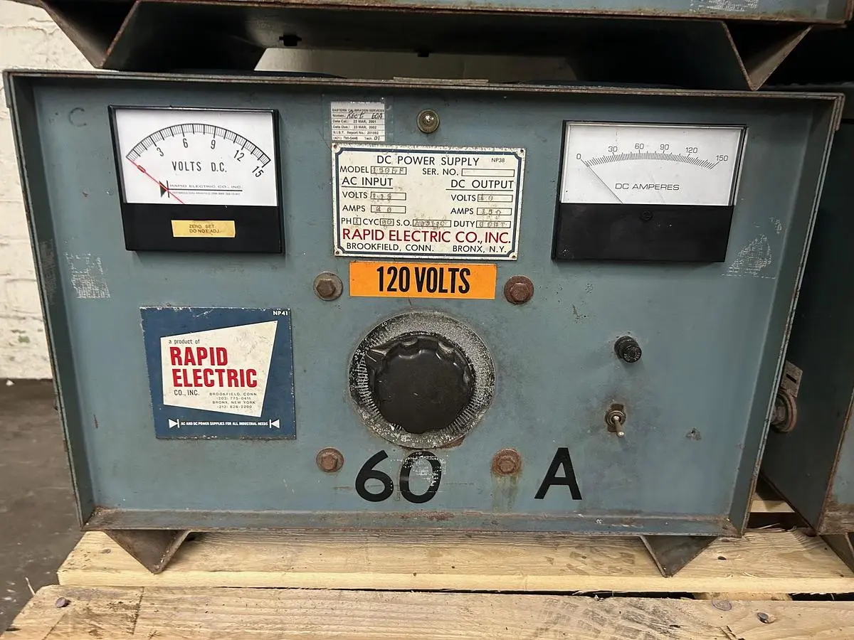 Used RAPID 1500 DC Power Supplies Rhode Island US | Gold Machinery #1520755