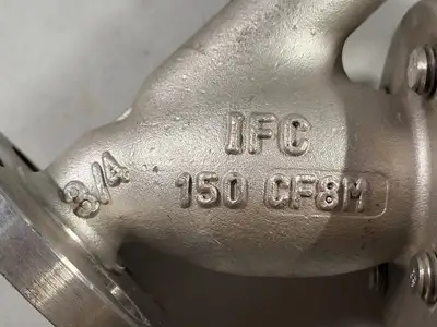 3/4" Class 150 Y-Pattern Globe Valve CF8M