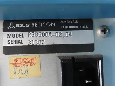 EG&G RS8500 Camera Processor Controller