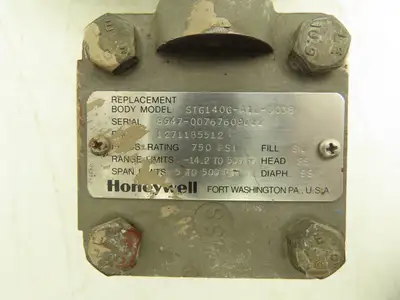 Honeywell ST3000 Smart Pressure Transmitter Sensor 11-42VDC 0-125PSI 1/2"NPT