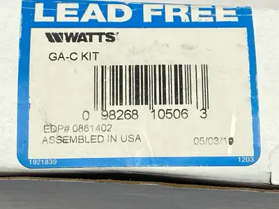 USED WATTS GASKET KIT 0881402 LOT OF 14