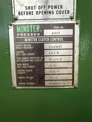 USED 1975 MINSTER P2-100-48