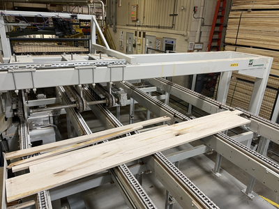 Weinig Optisaw System with Luxscan Combiscan and 3 Opticut 450 Quantum