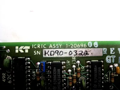 KEARNEY & TRECKER 1-20696-06 PC BOARD WITH 1-21273 ICRTC EXTENSION 12069606