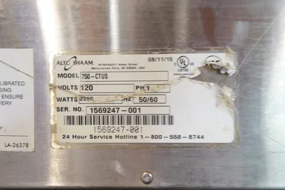 USED Alto-Shaam 750-CTUS