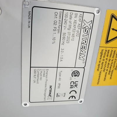 Used Rosemount Analytical XEXF XEF-pO2 Gas Analyzers / Detectors | American Industrial Supply Co. #1544299
