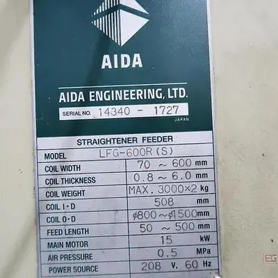 USED AIDA LFG-600R (S)