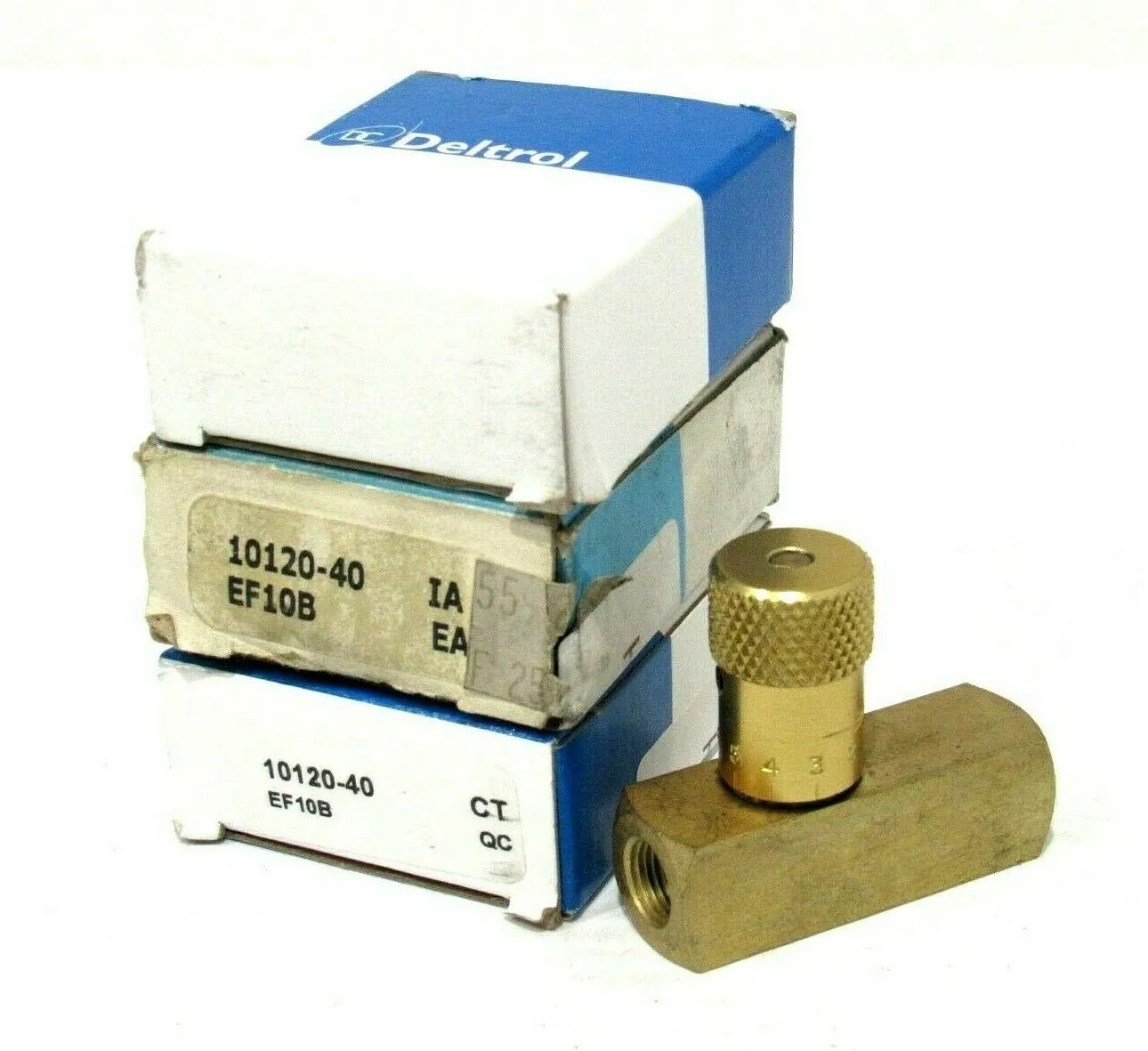 LOT OF 3 NEW DELTROL 10120-40 FLOW CONTROL VALVE 1012040