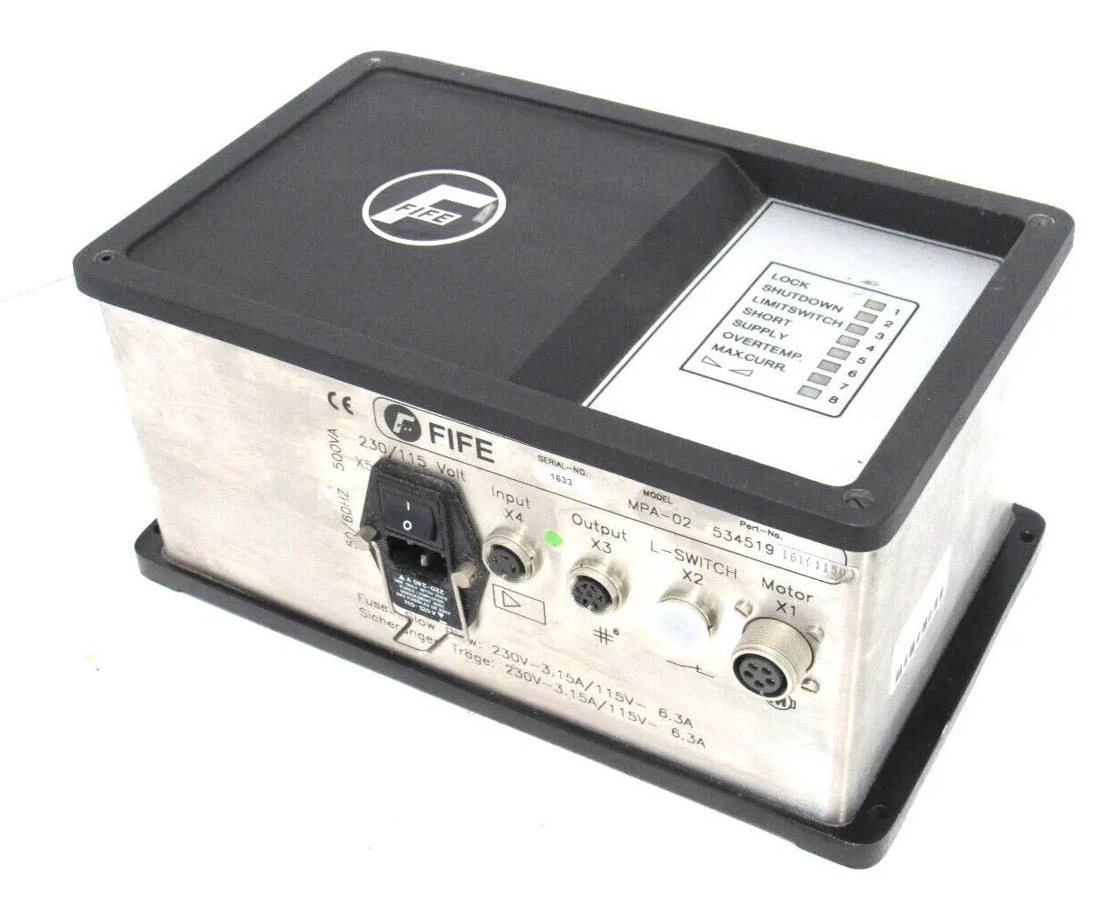 NEW FIFE MPA-02 ACTUTATOR AMPLIFIER MPA02