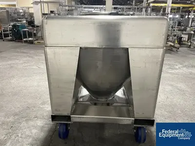 USED TOTE Systems 48" x 42" x 10"  Tote Systems Stainless Steel Transfer Bins