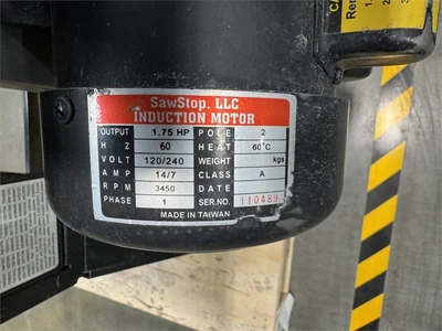 Used SAWSTOP CNS-175 Woodworking Table Saws Florida US | MachineryMax #1462031
