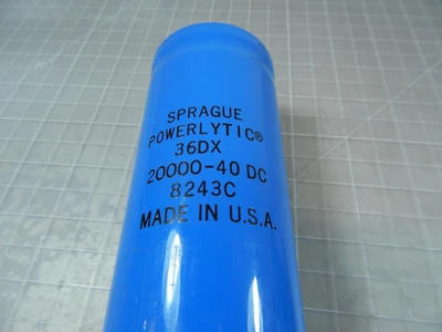 Used SPRAGUE POWERLYTIC _UNKNOWN_ Capacitors | OCO Industrial #1606050