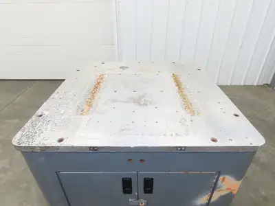 1" Aluminum Top Machine Mounting Base Welding Table 30"x30"x 37"H Cabinet
