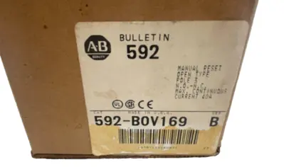 ALLEN BRADLEY 592-BOV169 OVERLOAD RELAY SER.B 592BOV169 NEW, SURPLUS