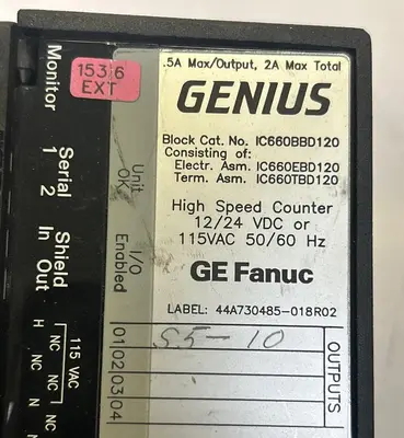 USED GE FANUC IC660BBD120