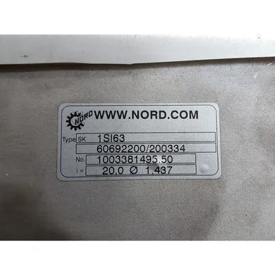 Used 1HP Nord Gear Reducer