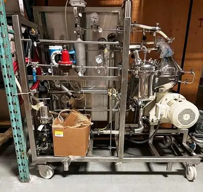 Westfalia CSC 6-06-476 hydro-hermetic clarifier skid, 316L SS.