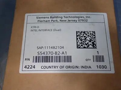 New | in-Stock SIEMENS S54370B2A1 Input / Output Modules Ohio US | HGR 24 #1249388