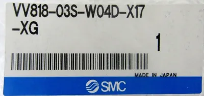 NEW SMC VV818-03S-W04D-X17-XG MANIFOLD VV81803SW04DX17XG