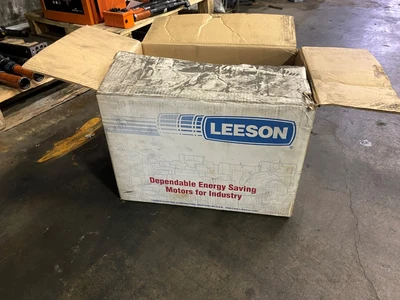 LEESON 3HP ELECTRIC MOTOR - NEW