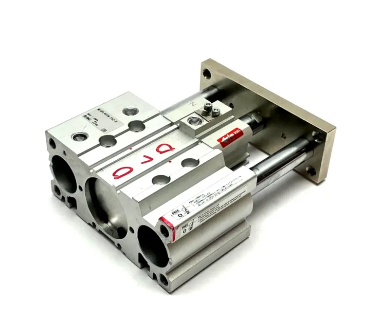 Used SMC COMPACT GUIDE CYLINDER W/ FINE LOCK Misc Industrial Equipment | Maverick Industrial Sales #1105897