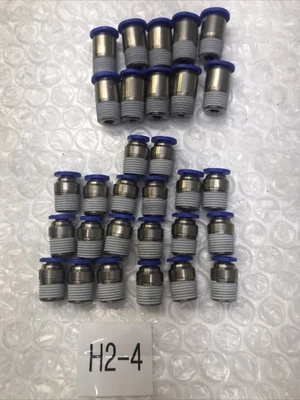 **30 PCS Push To Connect Fittings Air Line Pneumatic (See Photos)#