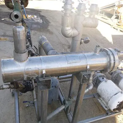 Heat Exchanger, Shell & Tube, S/st, Heat Transfer Pump Skid, (4) Pumps #S744939