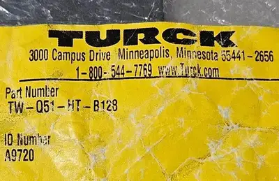 TURCK TW-Q51-HT-B128 High Temperature. Loc5D-15