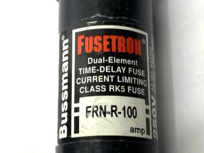 USED FUSETRON TIME DELAY DUAL ELEMENT FUSE CLASS K9 250V 100A