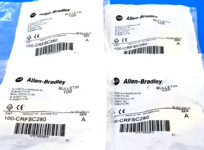 LOT OF 4 ALLLEN BRADLEY 100-CRFSC280 SURGE SUPPRESSOR 100CRFSC280 NEW, SURPLUS