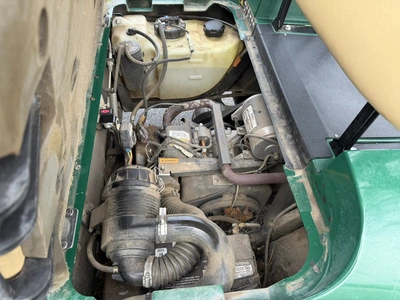 (1) 2019 E-Z-Go EFI golf cart with a Kawasaki gas engine, model 657061G01, includes canopy, fold-dow...
