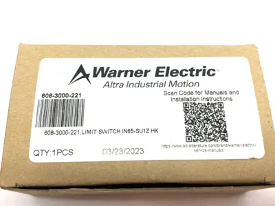 USED WARNER, BERNSTEIN ROLLER LIMIT SWITCH 240V