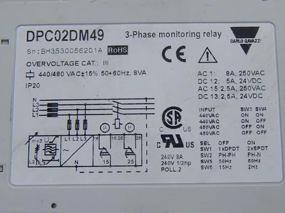 Used CARLO GAVAZZI _UNKNOWN_ Relays & Switches Texas US | OCO Industrial #1676964