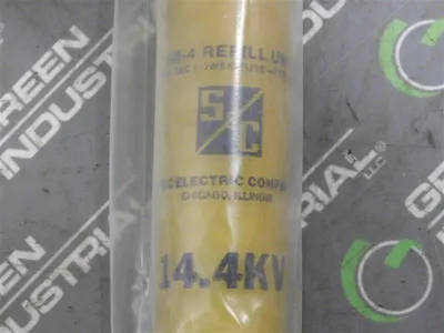 S&C 122100R4 SM-4 Fuse Refill Unit 14.4kV Nom.  65E Amps New