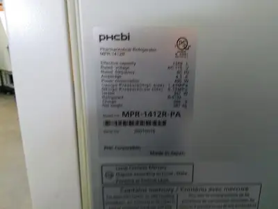 PHCbi MPR-1412R-PA Double Door Pharmaceutical Refrigerator 48Cf 120v