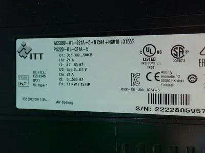 NEW ITT ACS88001021A5+N7504+N8010+X1556