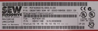 NEW SEW EURODRIVE MDX60A0015-5A3-4-00 AC DRIVE MCF40A0015-5A3-4-00 MCF40A00