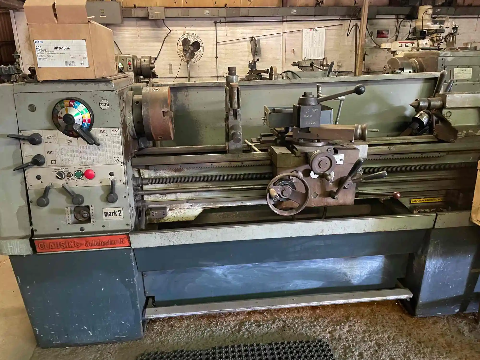 USED 1982 CLAUSING COLCHESTER 15