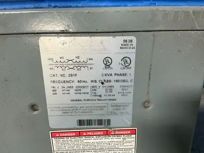 Used SQUARE D 2S1F Transformers Ohio US | HGR 24 #1455339