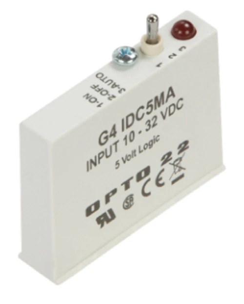 Opto 22 G4IDC5MA G4 DC Input 10-32 VDC, 5 VDC Logic with Manual/Auto Switch [Refurbished]