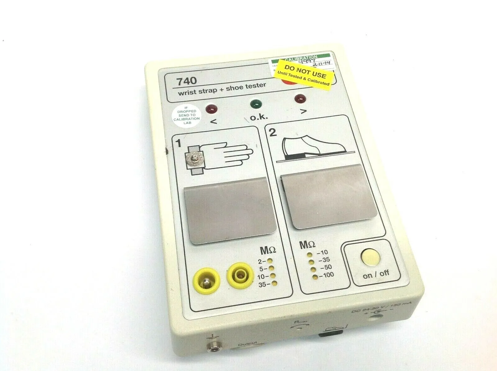 740 | 3M  Wrist Strap and Shoe Tester Static Control DC 24-30V 150 mA - For parts or not working