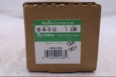 LITTELFUSE POWER-GARD 5.5KV FUSE 130-4R-1C-5.5W NEW IN BOX STOCK L-161