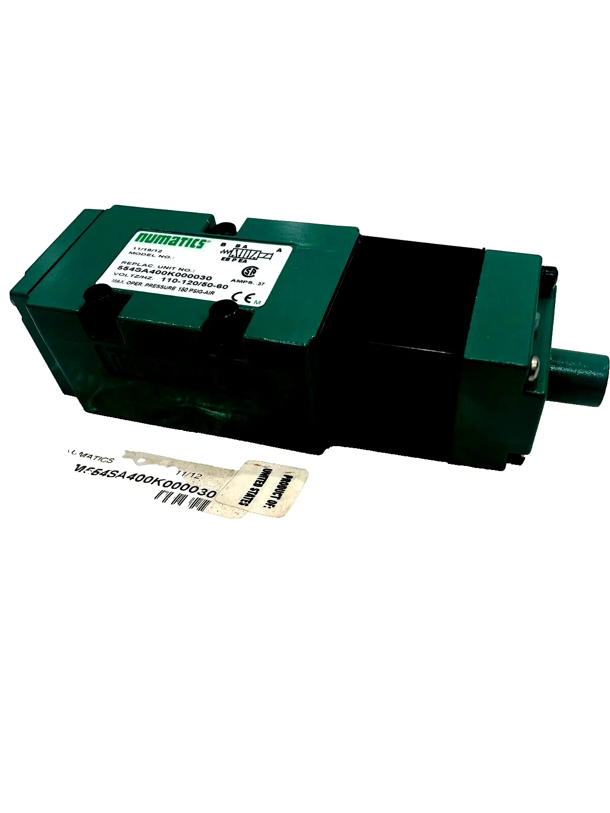 NEW NUMATICS 554SA400K000030 SOLENOID VALVE 110/120, 50/60