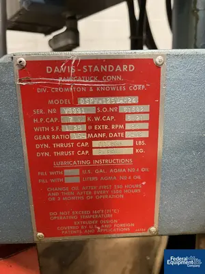 USED Davis-Standard 3 Roll Sheet Stack Davis-Standard 1.25” Extruder Line